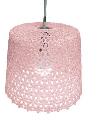 Hanglamp, Buitenlamp Roze op batterij, weerbestendig