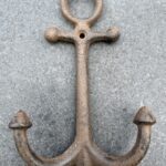 Kapstokhaak Anker, Maritiem, Groot, Gietijzer