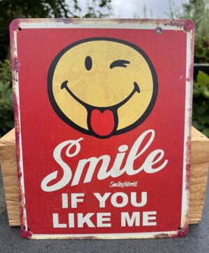 Tekstbord: Smile if you like me  TB522