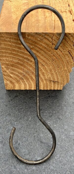 S-haak, metaal, 20,5 cm. bruin                   SH108