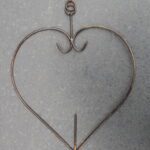 Metalen vetbolhanger hart