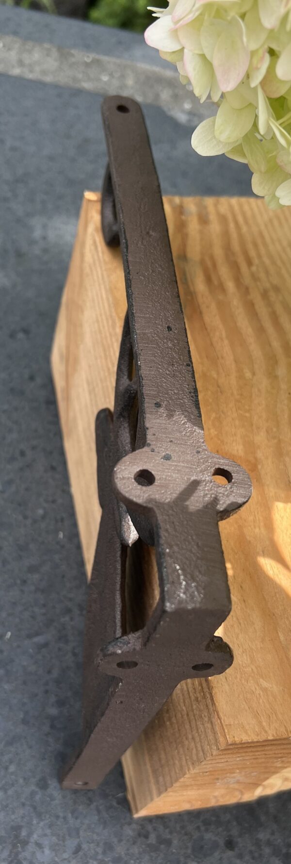 Plankdrager, wandhaak hert, 22,7 cm, gietijzer  WG138 - Afbeelding 4